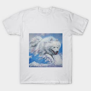 samoyed Fine Art Painting T-Shirt